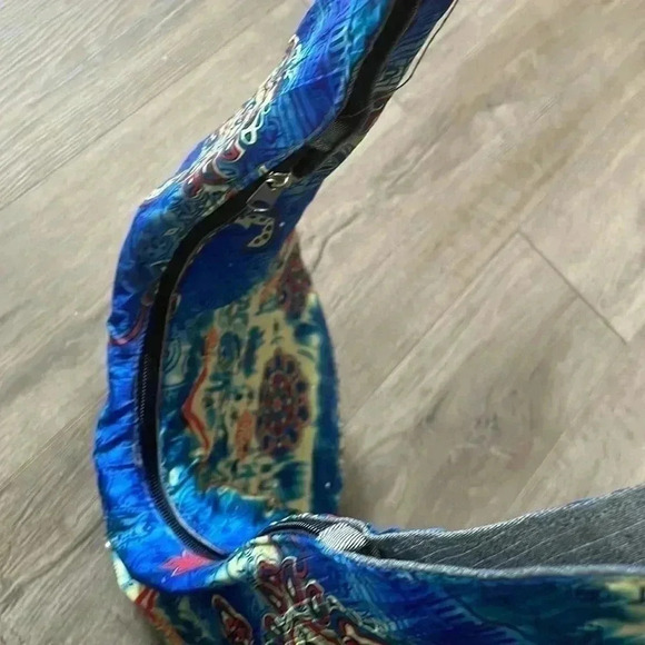 ❤️HP❤️Temptation Italy Multi Color Floral  Boho Canvas crossbody Bag - Picture 6 of 8